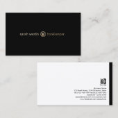 Carte de visite de l'icône du calculateur d'or du  (Devant / Derrière)