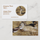 Carte de visite de lièvres (Devant / Derrière)