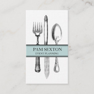 Carte de visite de ligne du planificateur d'événem