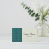Carte de visite de lignes de pays, Turquoise (Debout devant)