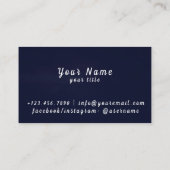 Carte de visite de lignes Neon (Dos)