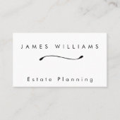 Carte de visite de lignes simples (Devant)