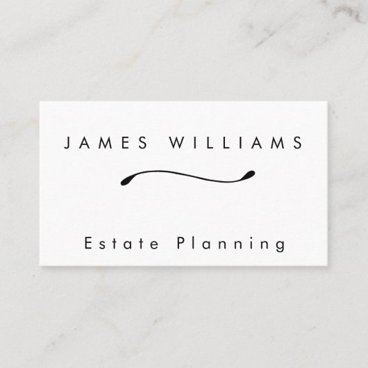 Carte de visite de lignes simples (Devant)