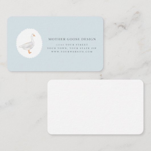 Carte de visite de l'illustration Little Goose (Devant / Derrière)