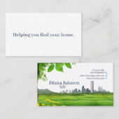 Carte de visite de l'indicateur (Devant / Derrière)