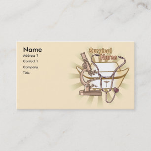 carte de visite de l'infirmière cool