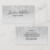 Carte de visite de l'infirmière inscrite à la Part (Devant / Derrière)