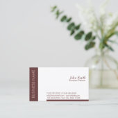 Carte de visite de l'ingénieur aérospatial Brown (Debout devant)