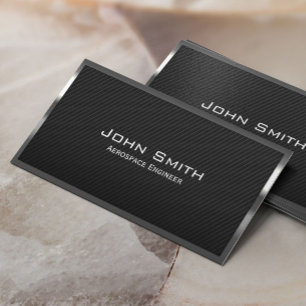 Carte de visite de l'ingénieur aérospatial en fi