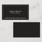 Carte de visite de l'ingénieur de pétrole brut sim (Devant / Derrière)