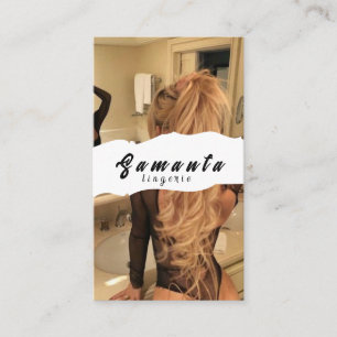 Carte de visite de lingerie