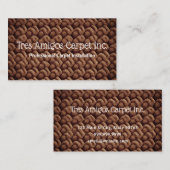 Carte de visite de l'installateur de tapis (Devant / Derrière)