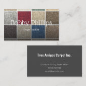 Carte de visite de l'installateur de tapis (Devant / Derrière)