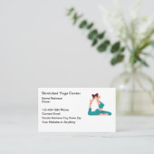 Carte de visite De L'Instructeur De Fitness Et De (Debout devant)