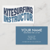 Carte de visite de l'instructeur de kitesurf (Devant / Derrière)