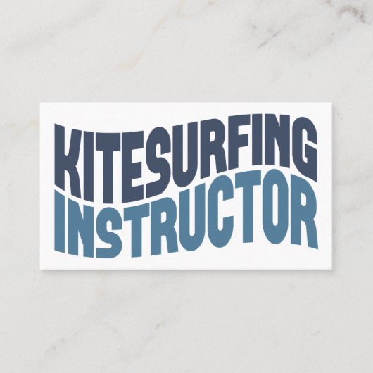 Carte de visite de l'instructeur de kitesurf (Devant)