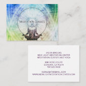 Carte de visite de l'instructeur de méditation (Devant / Derrière)