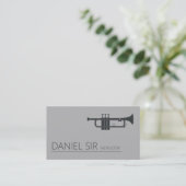 Carte de visite de l'instructeur de musique de tro (Debout devant)