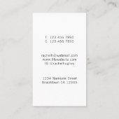 Carte de visite de l'instructeur de Yoga Arc-en-ci (Dos)