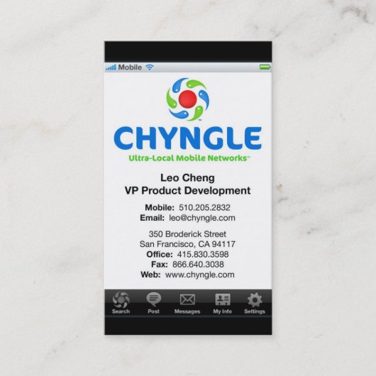 Carte de visite de Lion (Devant)