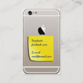 Carte de visite de l'iPhone 6 d'or avec (Dos)