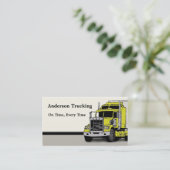 Carte de visite de livraison de semi-camions (Debout devant)