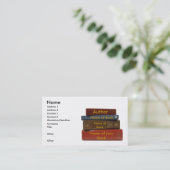 Carte de visite de livre de romancier d'auteur (Debout devant)