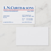 Carte de visite de LNCS (Devant / Derrière)