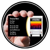 Carte de visite de location de bus de fête