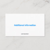 Carte de visite de location de bus scolaire modifi (Dos)