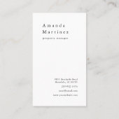 Carte de visite de location de vacances rose (Dos)