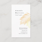 Carte de visite de location de vacances rose (Dos)