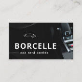 Carte de visite de location de voiture moderne noi (Devant)