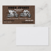 Carte de visite de locations de moto (Devant / Derrière)