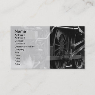 Carte de visite de locomotive à vapeur