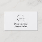 carte de visite de logo ajouter votre logo cartes  (Devant)