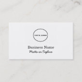 carte de visite de logo ajouter votre logo cartes  (Devant)