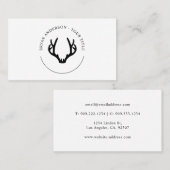 Carte de visite de logo Black Antler (Devant / Derrière)
