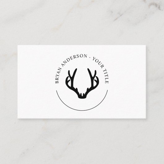 Carte de visite de logo Black Antler (Devant)