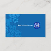 Carte de visite de logo Celtic Blue Curl (Dos)