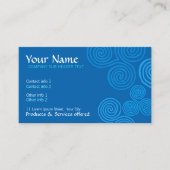 Carte de visite de logo Celtic Blue Curl (Devant)