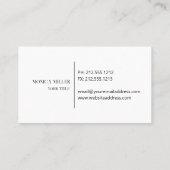 Carte de visite de logo d'ancrage rustique (Dos)