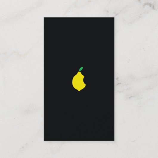 carte de visite de logo de citron (Devant)
