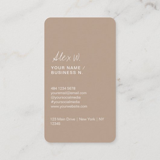 Carte de visite de logo de code QR moderne (Dos)