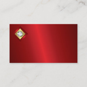 Carte de visite de logo de diamant