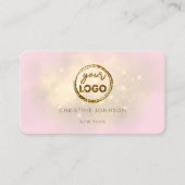 carte de visite de logo de l'effet fausse parties  (Devant)