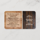 Carte de visite de logo de l'entrepreneur en tonal (Dos)