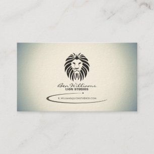 Carte de visite de logo de lion (version de