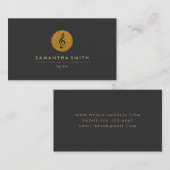 Carte de visite de logo de note musicale de (Devant / Derrière)