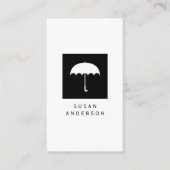 Carte de visite de logo de parapluie (Devant)
